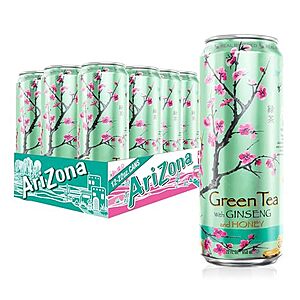 12-Pack 22-Oz AriZona Green Tea w/ Ginseng & Honey