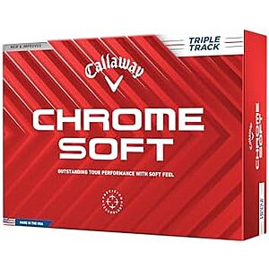 12-Pk Callaway Chrome Soft '24 Golf Ball (Triple Track White)