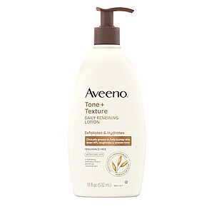 18-Oz Aveeno Tone + Texture Daily Renewing Body Lotion $3 w/ S&S