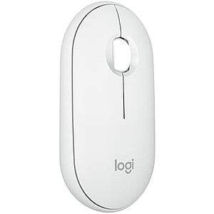 Logitech Pebble Mouse 2 M350s Wireless Bluetooth Mouse (Tonal White)