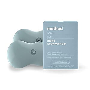 2-Ct 5-Oz Method Bar Soap Bars (Sea+Surf) $4 w/ S&S