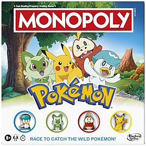 Monopoly Pokemon Edition Family Board Game