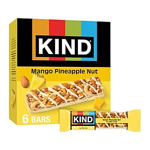 6-ct KIND Healthy Snacks Bars (Mango Pineapple Nut) $3.70 w/ S&S