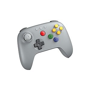 8BitDo 64 Bluetooth Controller (Grey) $27.30 + Free S&H w/ Prime