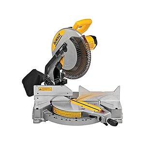 12" DEWALT 15A Single Bevel Compound Miter Saw $182 + Free S&H w/ Prime