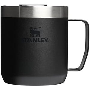 12-Oz STANLEY Stainless Steel Everyday Camp Mug (Black)