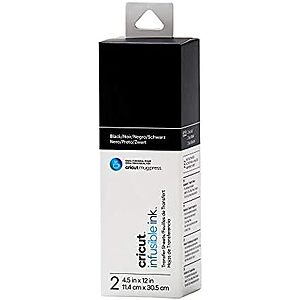 2-Pk Cricut Mug Press Infusible Ink Transfer Sheets (Black, 4.5" x 12")