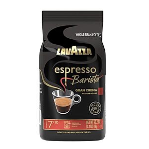2.2-Lb Lavazza Espresso Barista Gran Crema Whole Bean Coffee Blend $13.50 w/ S&S