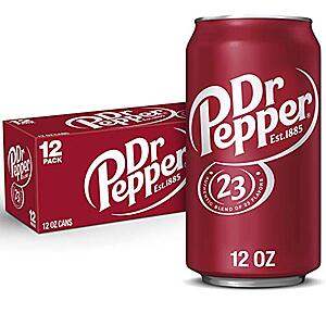 12-Pk 12-Oz Dr Pepper Soda 3 for $14.75 w/ S&S