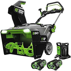 EGO Power+ 21" 56V Cordless Snow Blower w/ 2x 5.0Ah Batteries & Dual Port Charger $524 + Free S&H