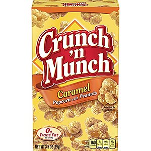 Select Accounts: 12-Pk 3.5-Oz Crunch 'n Munch Caramel Popcorn w/ Peanuts $7.20 w/ S&S