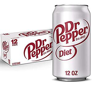12-pk 12-oz Diet Dr Pepper Soda 2 for $9.15 w/ S&S