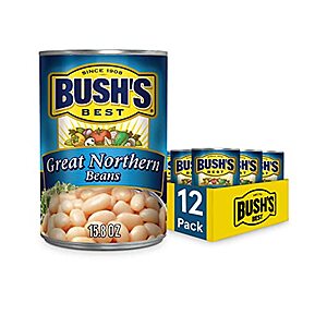 Select Accounts: 12-Pk 15.8-Oz Bush's Best Canned Great Northern Beans $8.90 w/ S&S