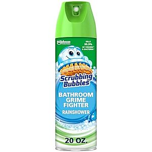 20-Oz Scrubbing Bubbles Bathroom Shower Cleaner Aerosol (Rainshower Scent) $2.80 w/ S&S