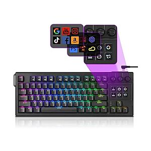 darkFlash K87PRO Mechanical Keyboard (black or white) $40 + Free S&H w/ Prime