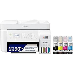 Epson EcoTank ET-4800 Wireless All-in-One Cartridge-Free Supertank Printer $200 + Free S&H