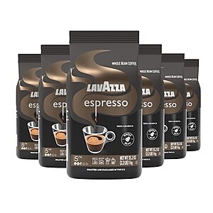 Select Accounts: 6-Pk 35.2-Oz Lavazza Whole Bean Coffee (Espresso) $54 w/ S&S + Free S&H