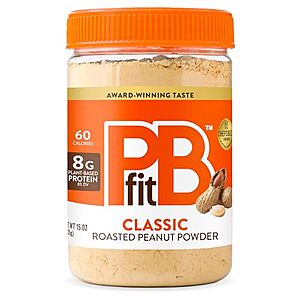 Select Accts: 15-Oz PBfit Peanut Butter Powder (Classic) $5.35 w/ S&S