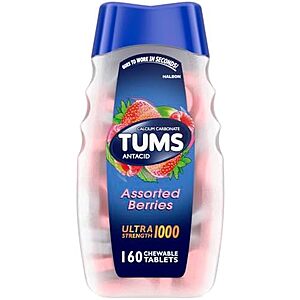 Select Accts: 160-Ct TUMS Ultra Strength Chewable Antacid Tablets (Assorted) $3.30 w/ S&S