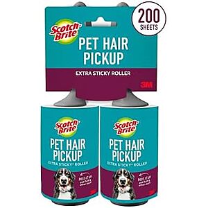 2-Pk Scotch-Brite Pet Hair Extra Sticky Lint Roller