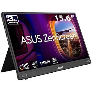 15.6″ ASUS ZenScreen 1080p USB-C Portable Monitor w/ Kickstand & Tripod Socket $94.40 + Free S&H