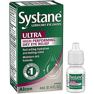Select Accounts: 0.14-Oz Systane Ultra Lubricant Eye Drops $2.30 w/ S&S