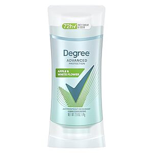 2.6-Oz Degree Advanced Antiperspirant Deodorant (White Flowers & Lychee) $1.25 w/ S&S