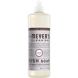 16-Oz Mrs. Meyer's Clean Day Liquid Dish Soap (Lavender) $2.80 w/ S&S