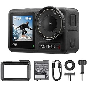 DJI Osmo Action 4 Essential Combo 4K/120fps Waterproof Action Camera $199 + Free S&H