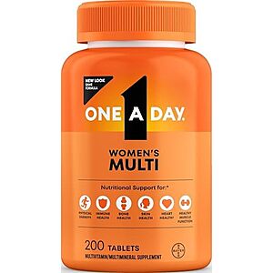 Select Accounts: 200-Ct One A Day Multivitamin for Women $3.70 w/ S&S