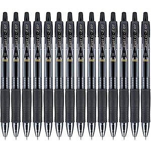 14-Pk Pilot G2 Premium Fine Point Rolling Ball Gel Pens (Black/0.7mm)