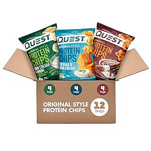 Select Accounts: 12-Pk 1.1-Oz Quest Nutrition Protein Chips Variety Pack 2 for $30 w/ S&S + Free S&H