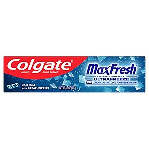 6.3oz. Colgate MaxFresh Fluoride Anticavity Toothpaste (Cool Mint)