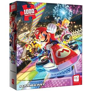 1000-Pc Mario Kart Rainbow Road Jigsaw Puzzle