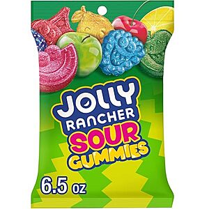 6.5-Oz Jolly Rancher Sour Gummies Assorted Fruit Flavored Candy (Original) $1.75 w/ S&S