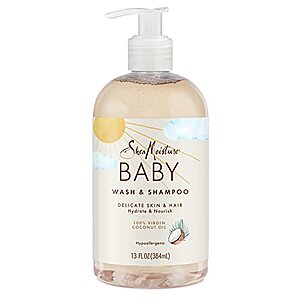 13-Oz SheaMoisture Baby Wash & Shampoo (100% Virgin Coconut Oil) $3.55 w/ S&S