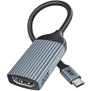 Acer USB-C to HDMI 4K 60Hz Adapter/Converter (Grey)