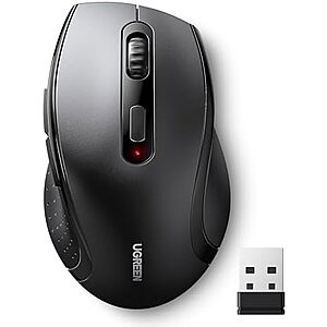 UGREEN 2.4GHz 1600 DPI Ergonomic Wireless Mouse