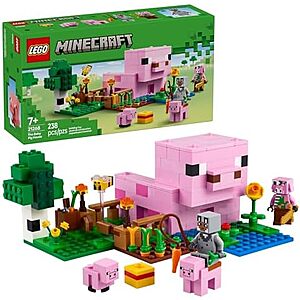 238-pc LEGO Minecraft The Baby Pig House Toy Figures & Playset (21268)
