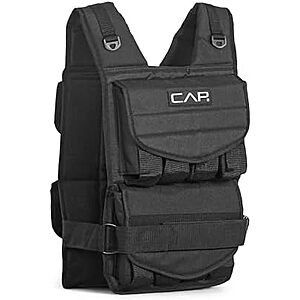 40-Lb CAP Barbell Adjustable Weighted Vest w/ Removable Weight Packets $42 + Free S&H