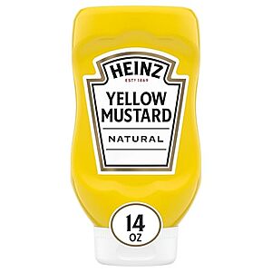 Select Accounts: 14-Oz Heinz Yellow Mustard $1.05 w/ S&S