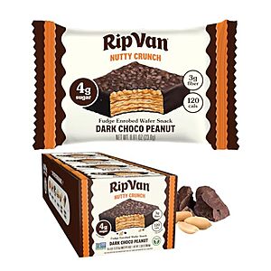 16-Ct 0.81-Oz Rip Van Nutty Crunch Wafer Snack (Various Flavors) $11.20 w/ S&S