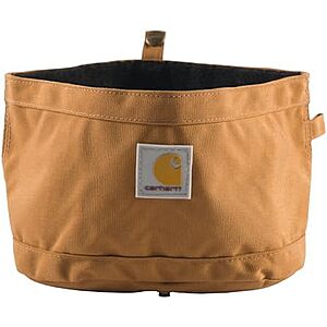 10-Cup Carhartt Nylon Duck Travel Dog Bowl (Brown)