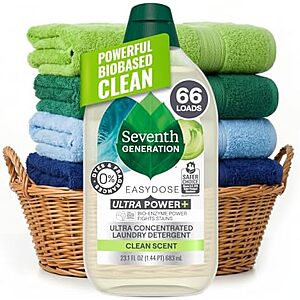Select Accounts: 23.1-Oz Seventh Generation Ultra Power Plus Laundry Detergent 5 for $29.20 w/ S&S + Free S&H