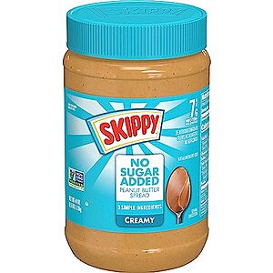 40-Oz SKIPPY Creamy Peanut Butter (No Sugar Added) $4.80 w/ S&S & More
