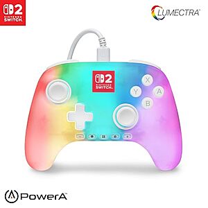 PowerA Advantage Wired Controller for Nintendo Switch 2 (Lumectra White)
