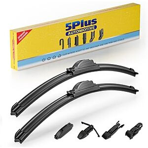 2-Pk 5 PLUS Windshield Wiper Blades (Various Sizes) from $9 or less w/ S&S
