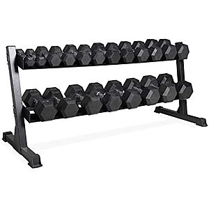 550-Lb CAP Dumbbell Set w/ Horizontal 2-Tier Rack $590 + Free S&H