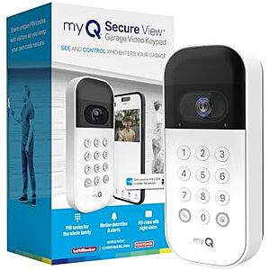 Used/Like New: myQ Smart Wi-Fi Garage Video Keypad w/ Smartphone Control