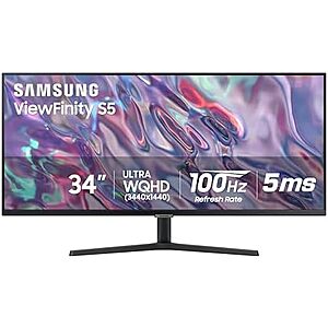 Used/Like New 34" Samsung ViewFinity S50GC Ultra-WQHD 100Hz 1440p HDR10 Monitor $129 + Free S&H
